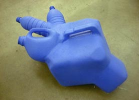 plasticbottleblob Untitled, plastic bottle with Bondo glue and paint, 2000