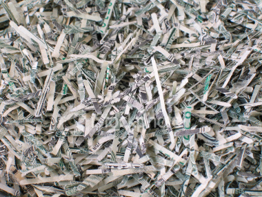Shredded money